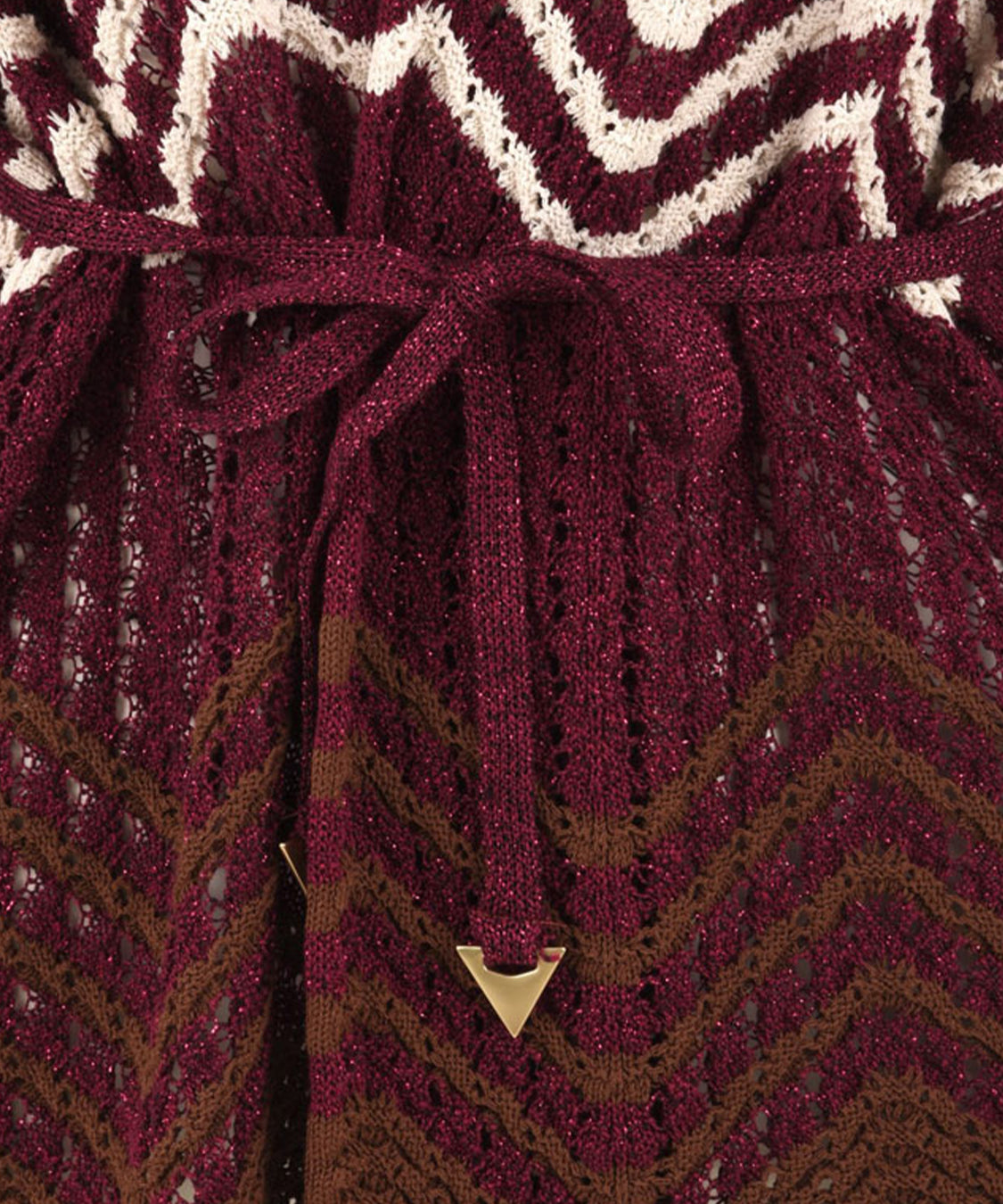 Cardigan chevron AKEP Donna - Rosso