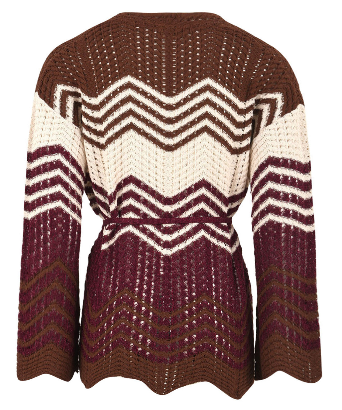 Cardigan chevron AKEP Donna - Rosso