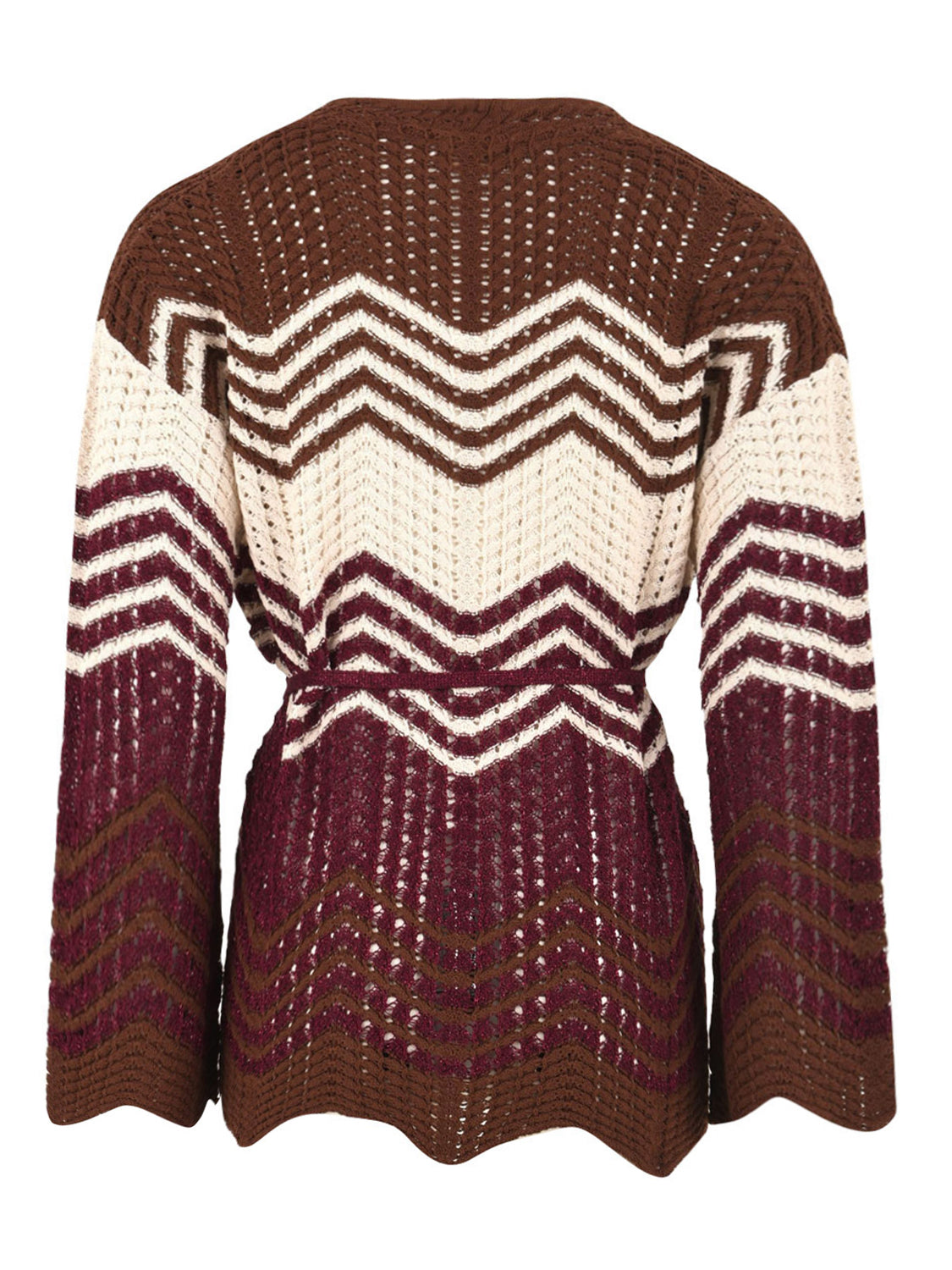 Cardigan chevron AKEP Donna - Rosso