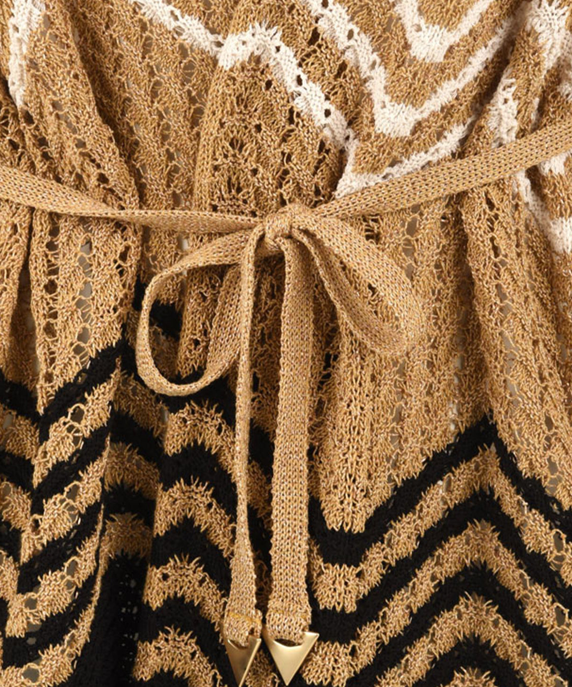 Cardigan chevron AKEP Donna - Naturale