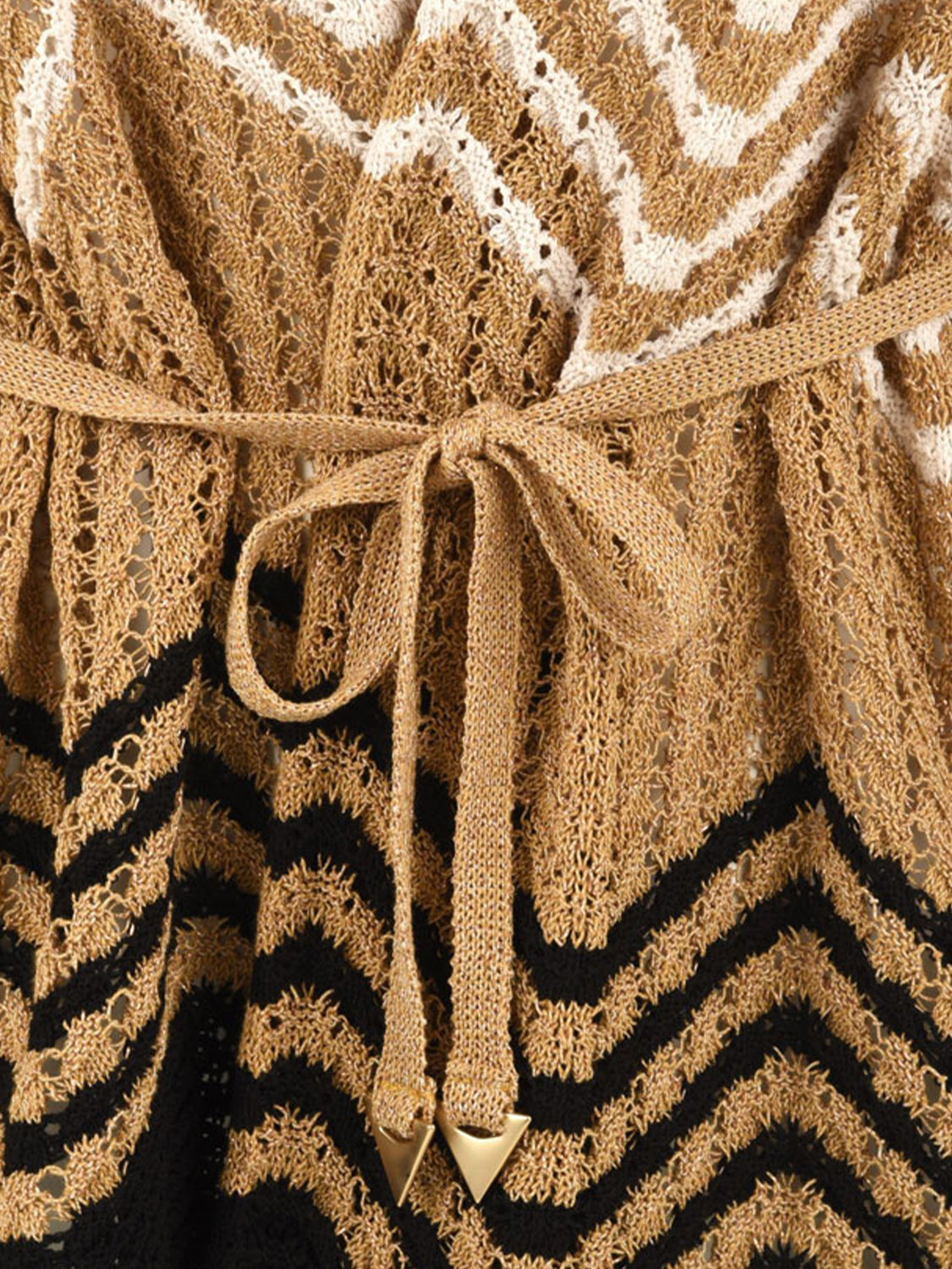 Cardigan chevron AKEP Donna - Naturale