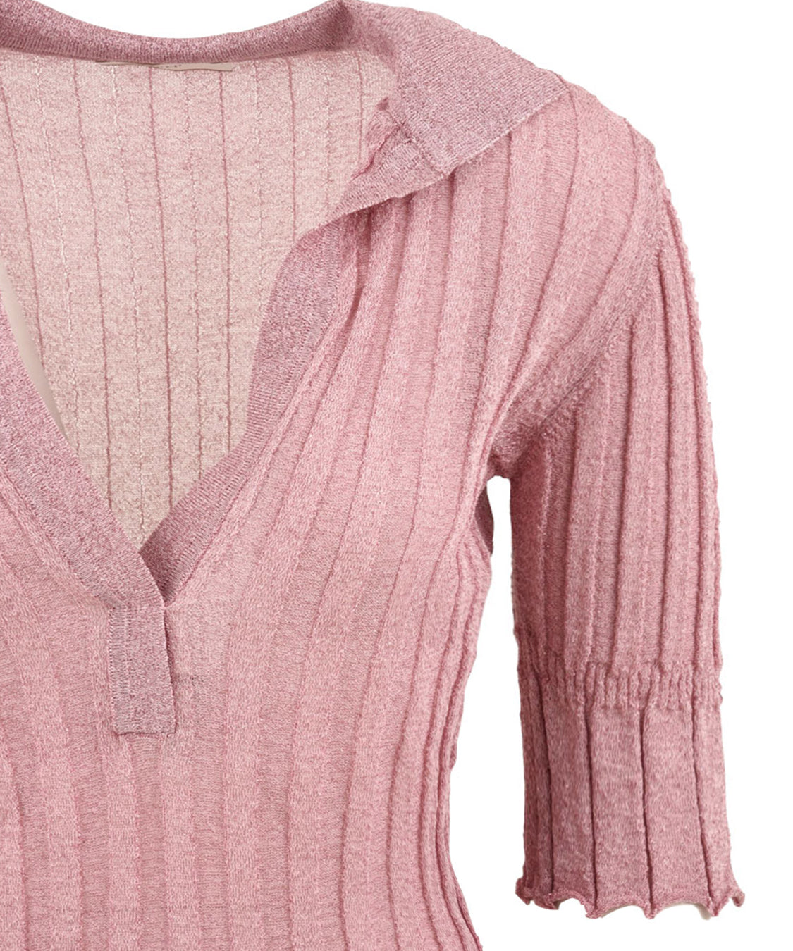 Polo lurex AKEP Donna - Rosa