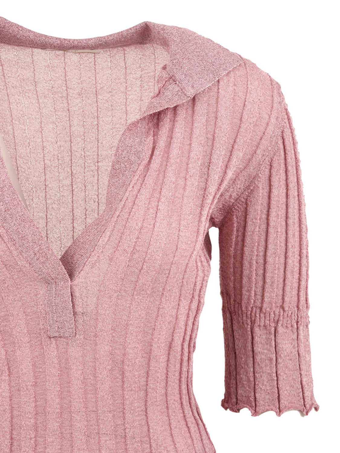 Polo lurex AKEP Donna - Rosa