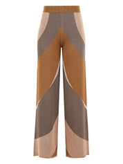 Pantalone jacquard waves AKEP Donna - Multicolore
