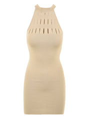 Abito corto cut design AKEP Donna - Beige