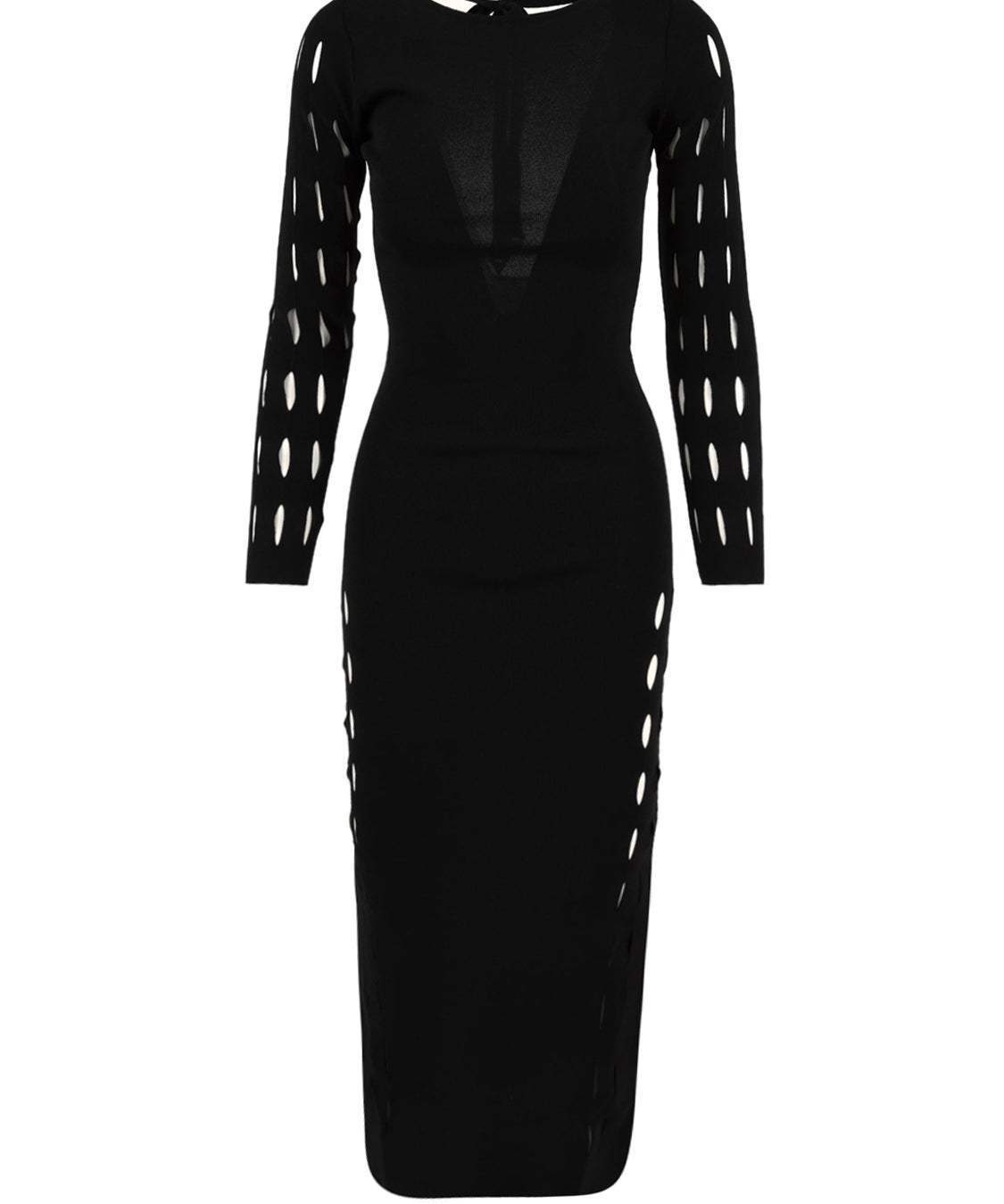 Abito lungo cut design AKEP Donna - Nero
