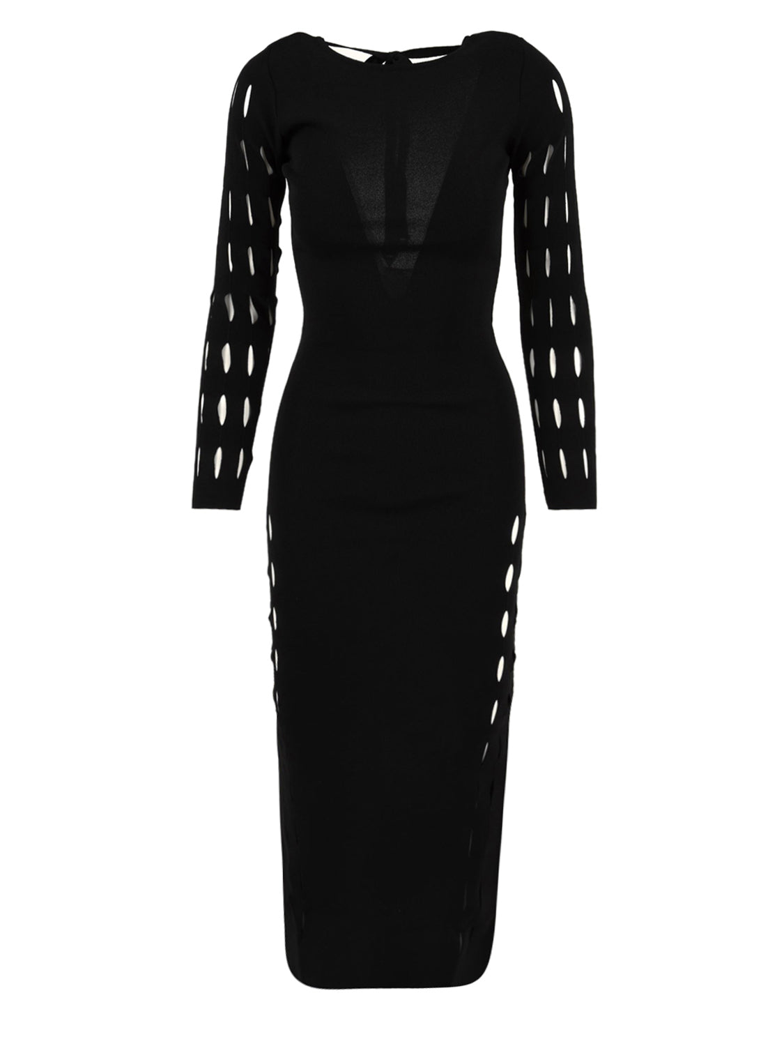 Abito lungo cut design AKEP Donna - Nero