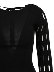 Abito lungo cut design AKEP Donna - Nero