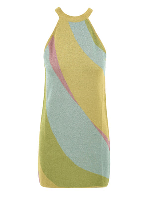 Abito corto jacquard waves AKEP Donna - Multicolore