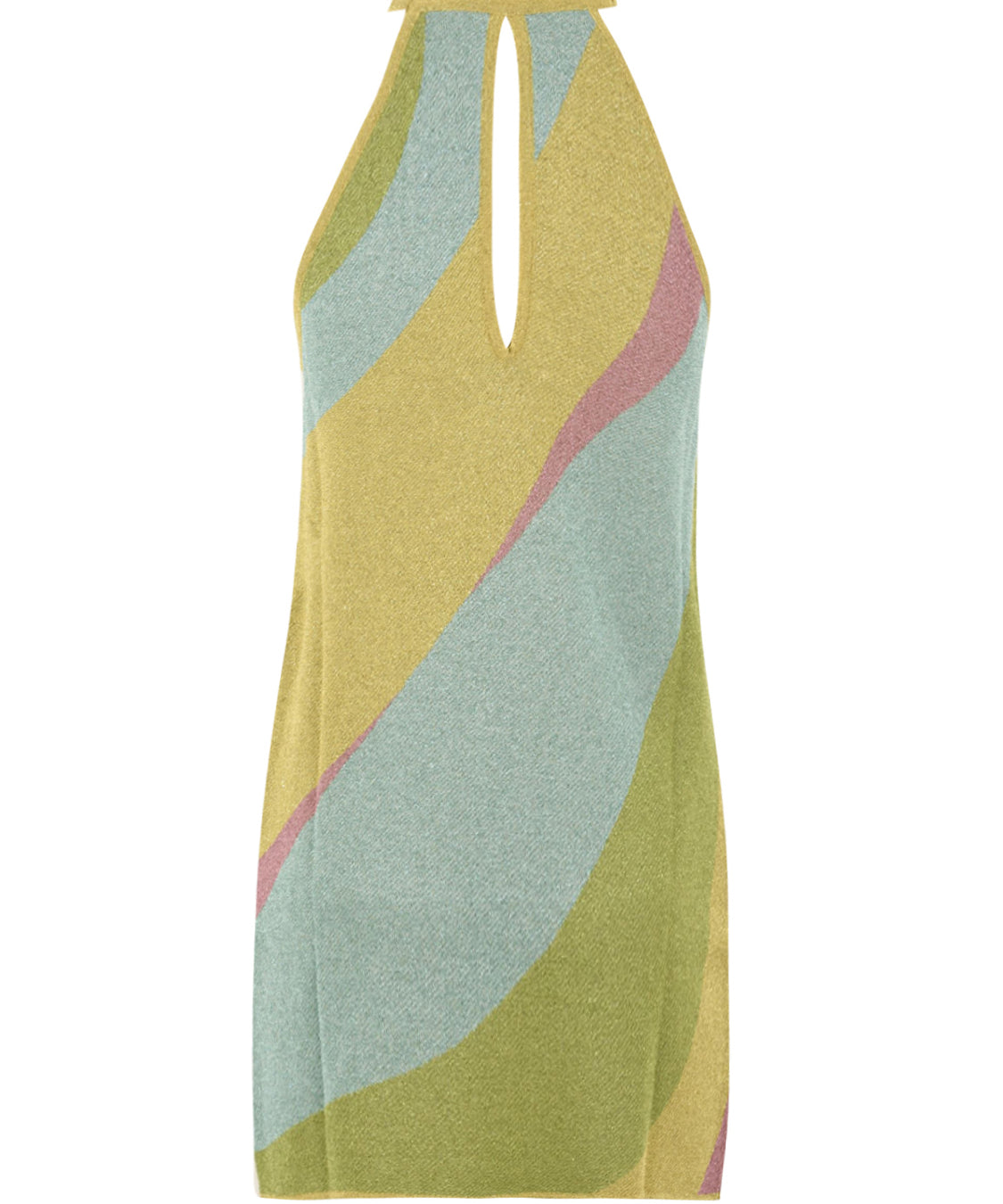 Abito corto jacquard waves AKEP Donna - Multicolore