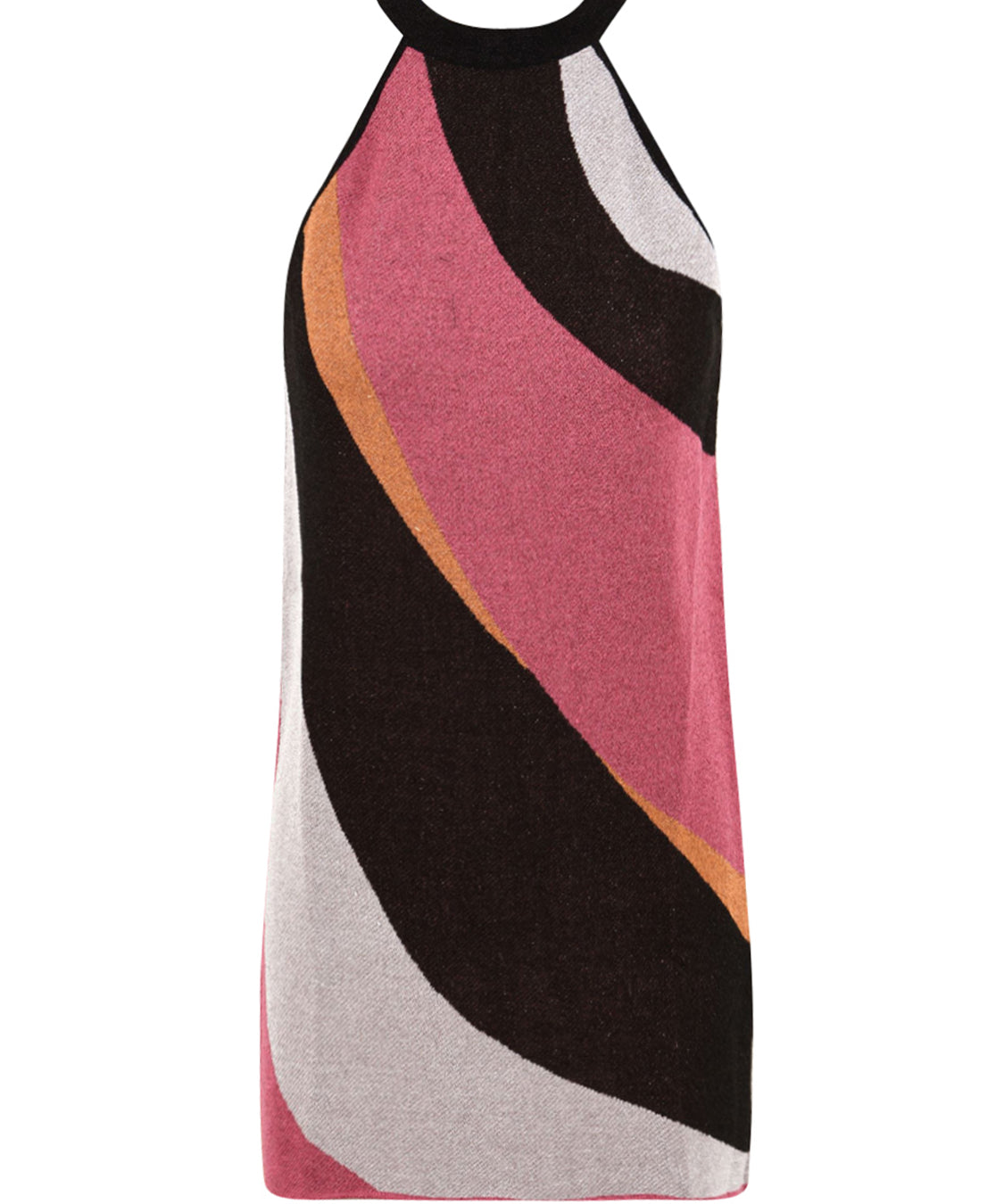 Abito corto jacquard waves AKEP Donna - Multicolore