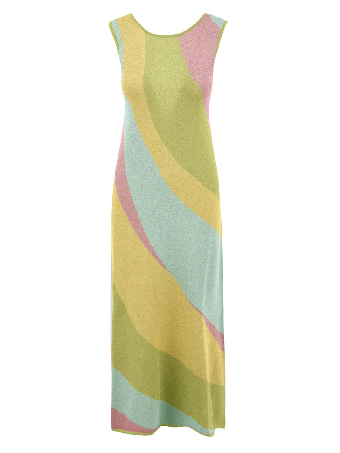 Abito lungo jacquard waves AKEP Donna - Multicolore