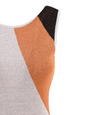 Abito lungo jacquard waves AKEP Donna - Multicolore
