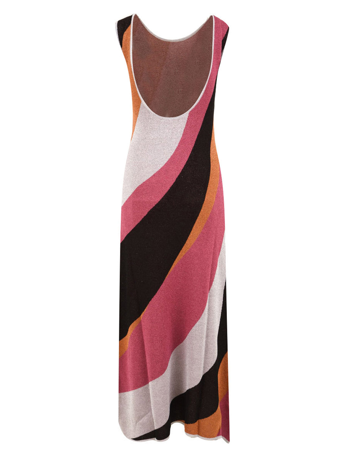 Abito lungo jacquard waves AKEP Donna - Multicolore