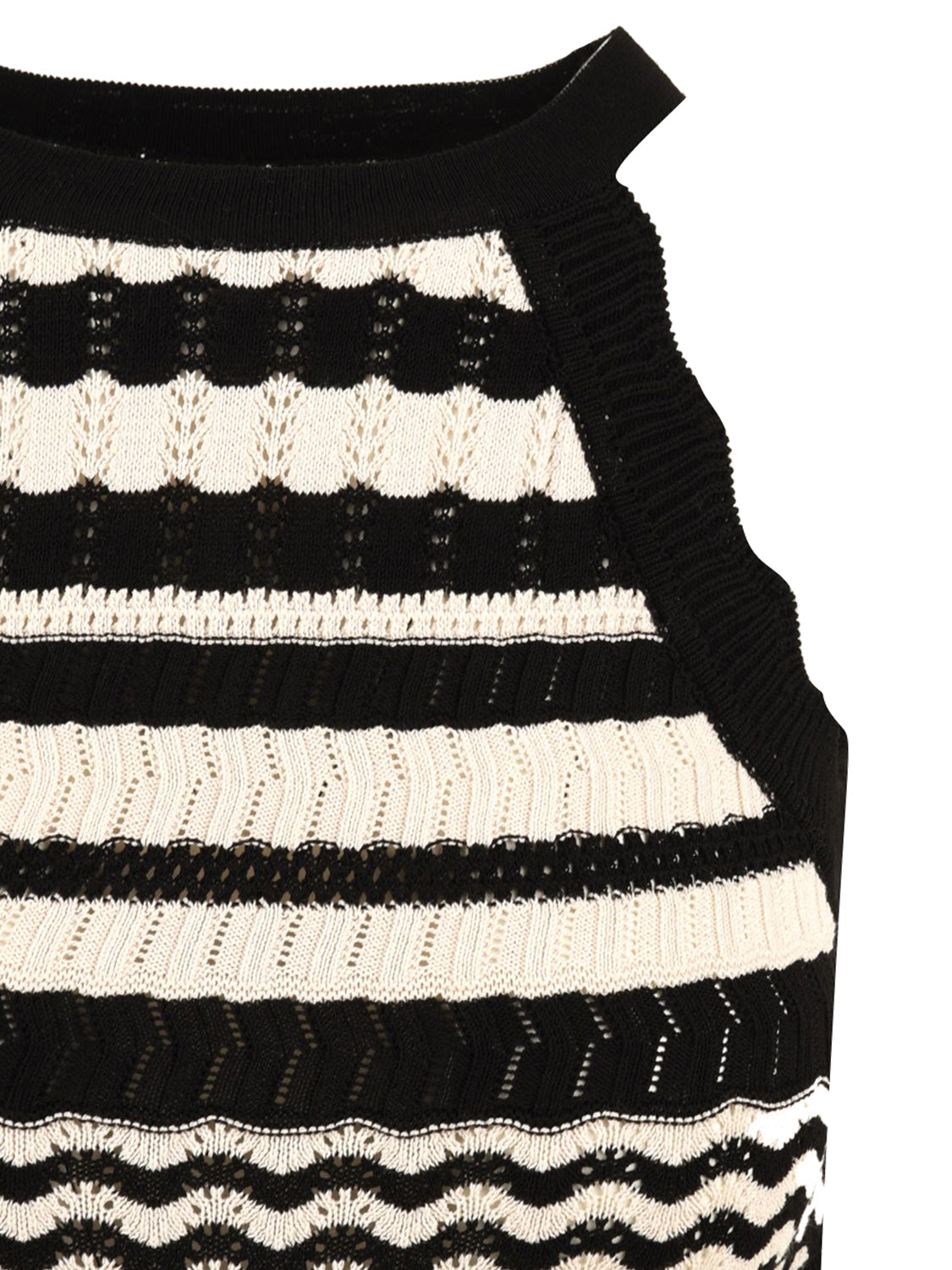 Abito lungo lace bicolor AKEP Donna - Nero