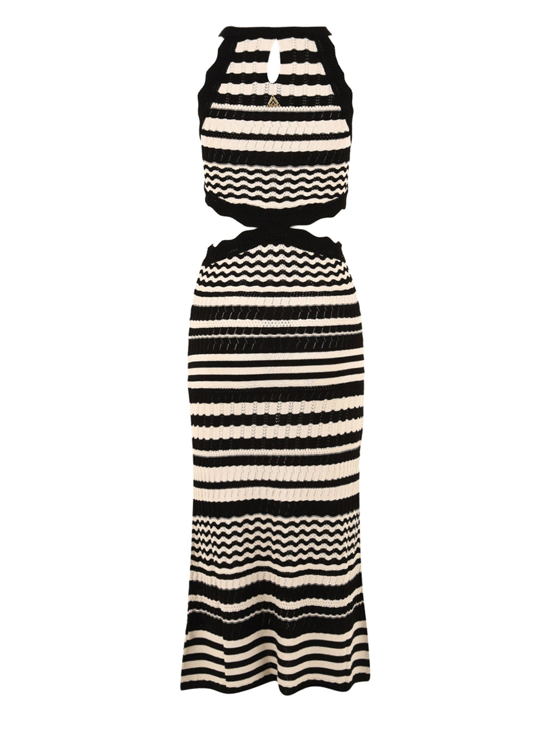 Abito lungo lace bicolor AKEP Donna - Nero