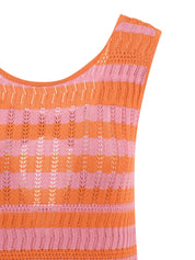 Abito lungo smanicato AKEP Donna - Multicolore