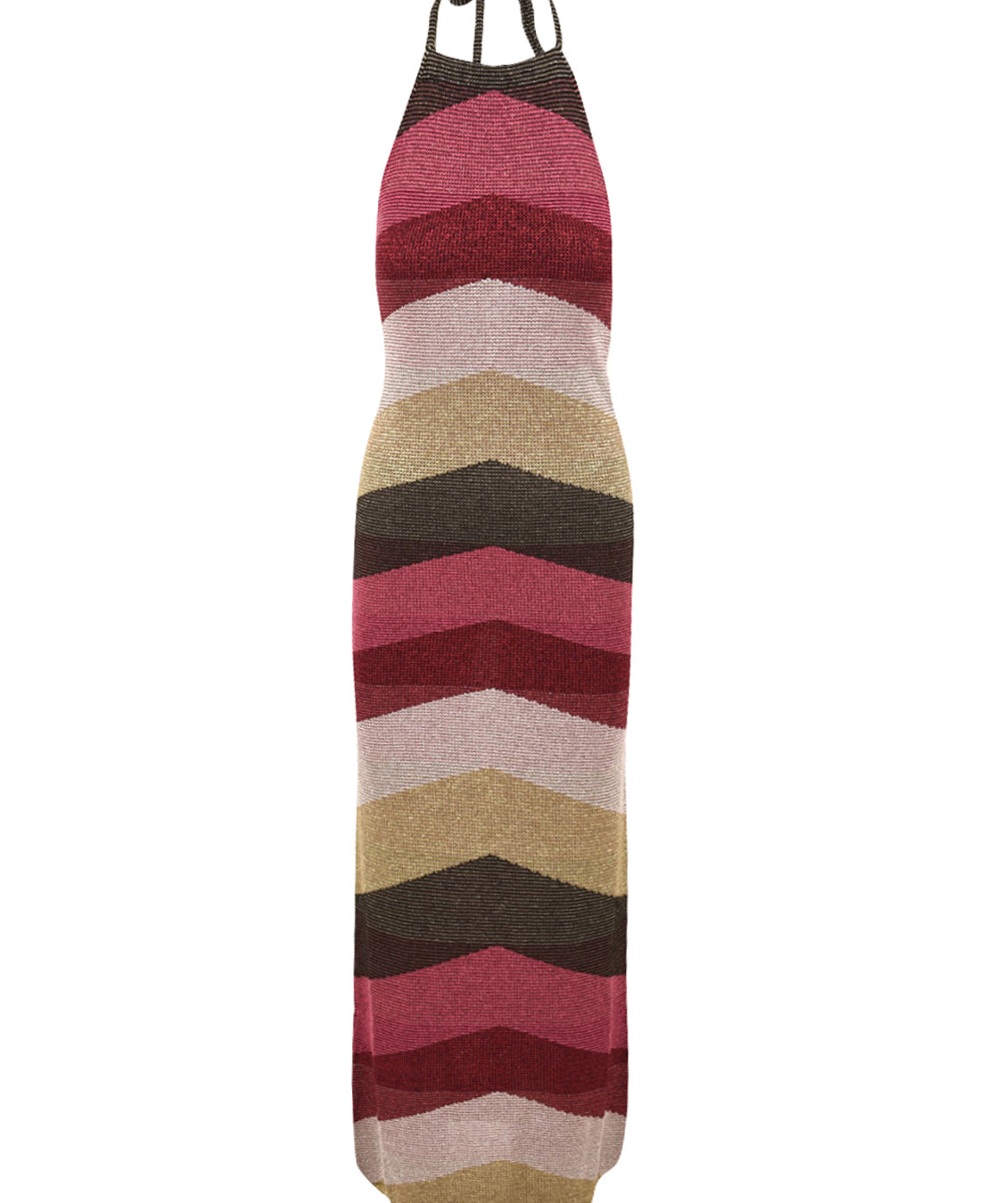 Abito lungo chevron lurex AKEP Donna - Multicolore