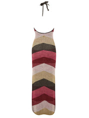 Abito lungo chevron lurex AKEP Donna - Multicolore