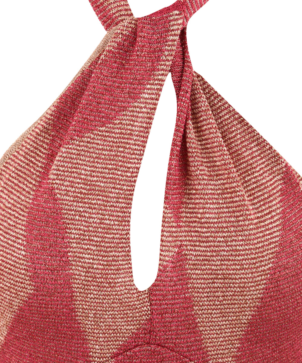 Abito lungo smanicato lurex AKEP Donna - Multicolore