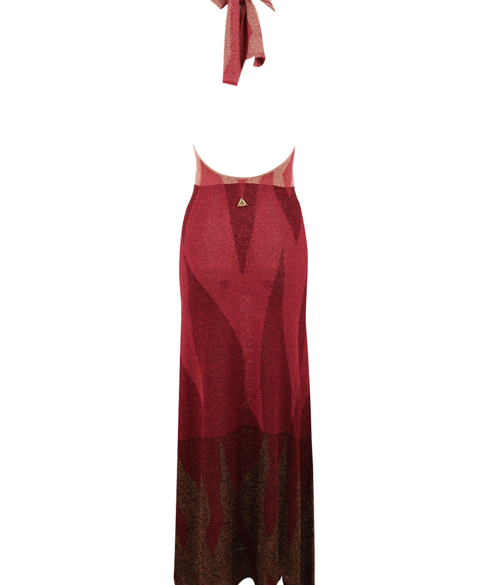 Abito lungo smanicato lurex AKEP Donna - Multicolore