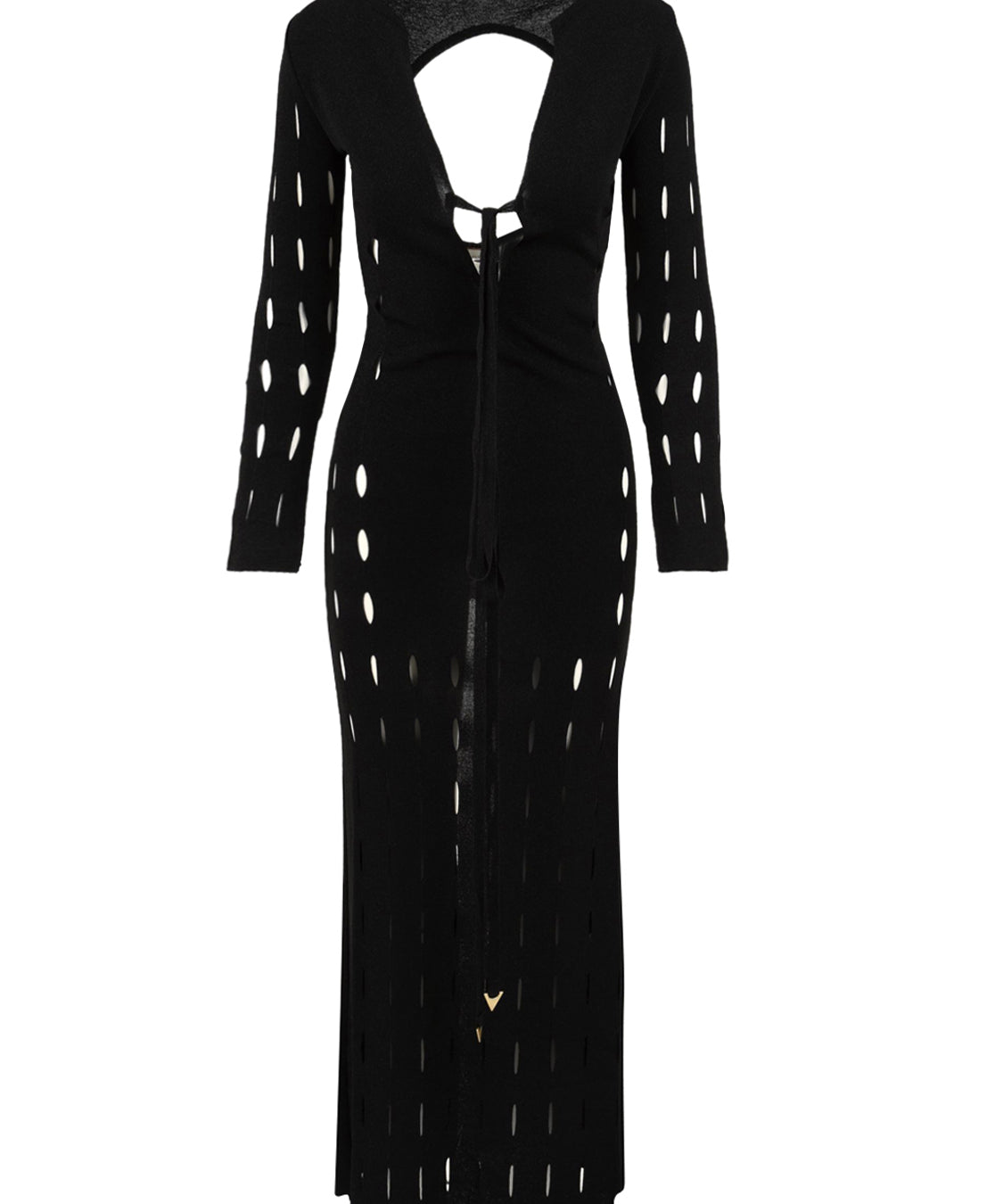 Abito lungo cut design AKEP Donna - Nero