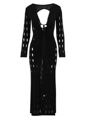 Abito lungo cut design AKEP Donna - Nero