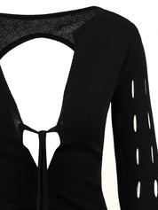 Abito lungo cut design AKEP Donna - Nero