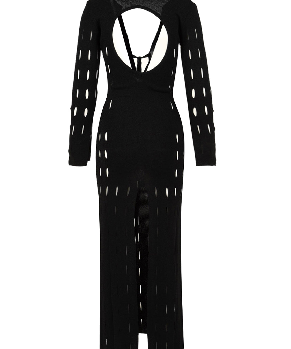 Abito lungo cut design AKEP Donna - Nero