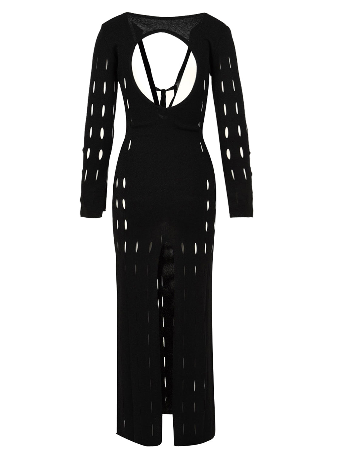 Abito lungo cut design AKEP Donna - Nero