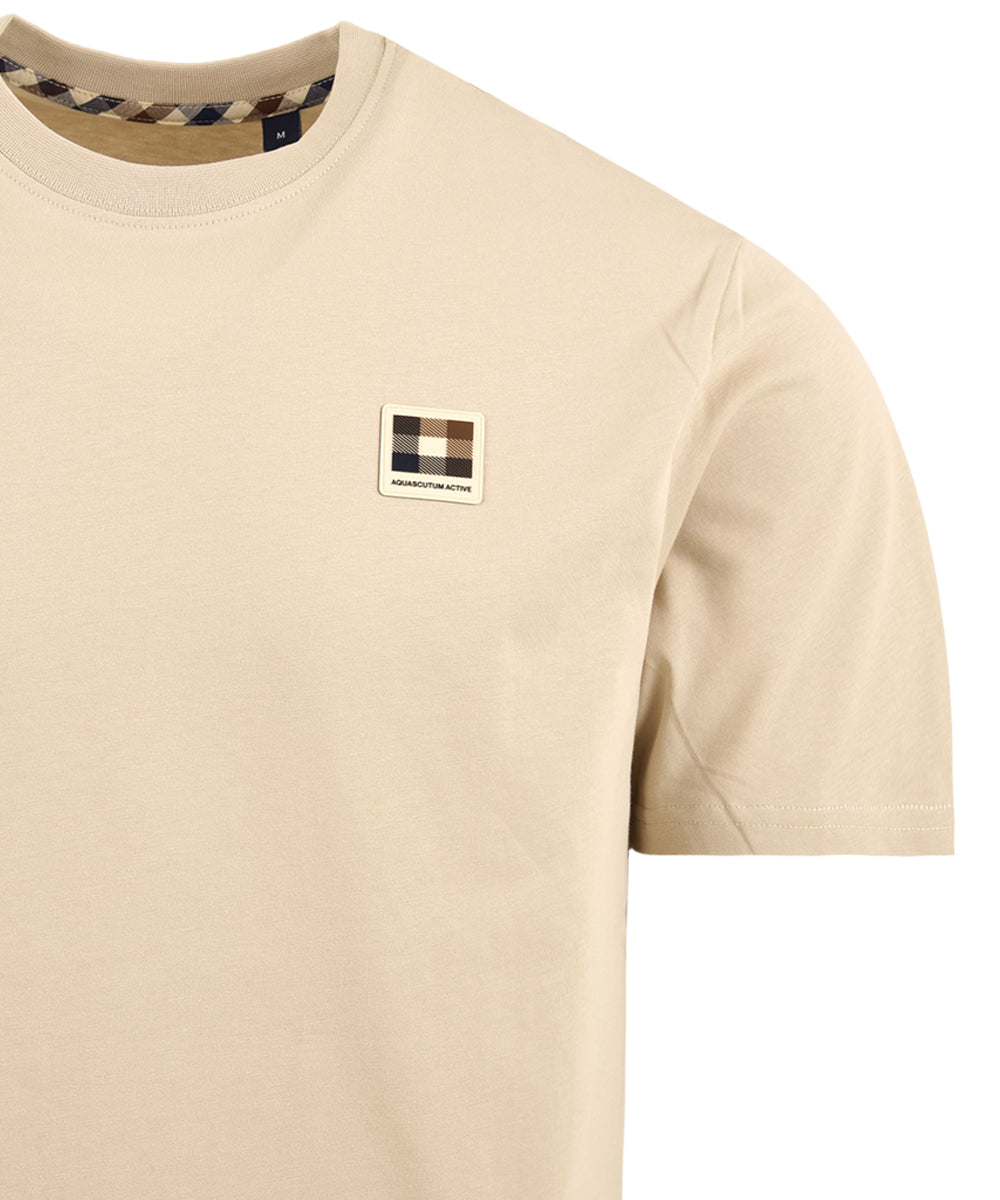 T-shirt badge AQUASCUTUM Uomo - Beige