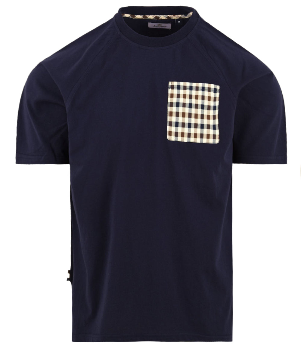 T-shirt raglan pocket AQUASCUTUM Uomo - Blue