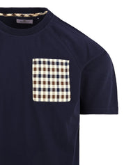 T-shirt raglan pocket AQUASCUTUM Uomo - Blue