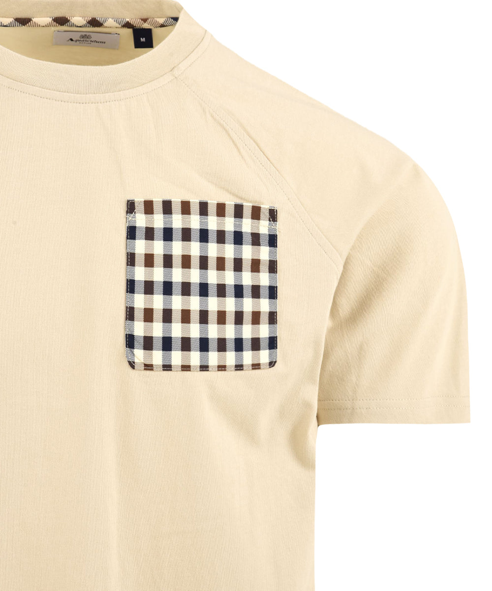 T-shirt raglan pocket AQUASCUTUM Uomo - Beige