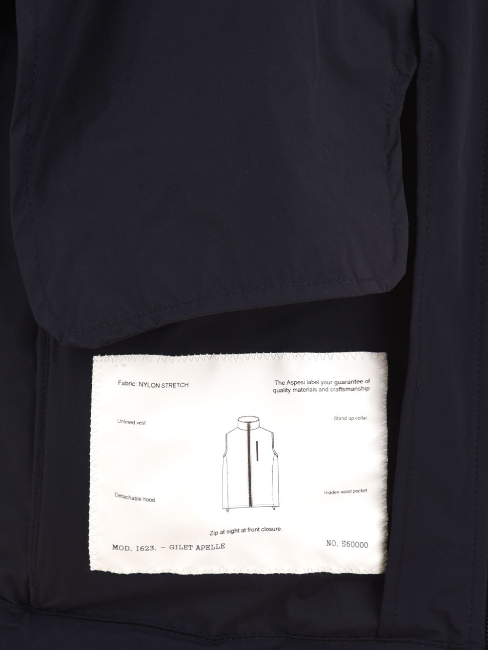 Gilet Nylon Stretch ASPESI Uomo - Blue