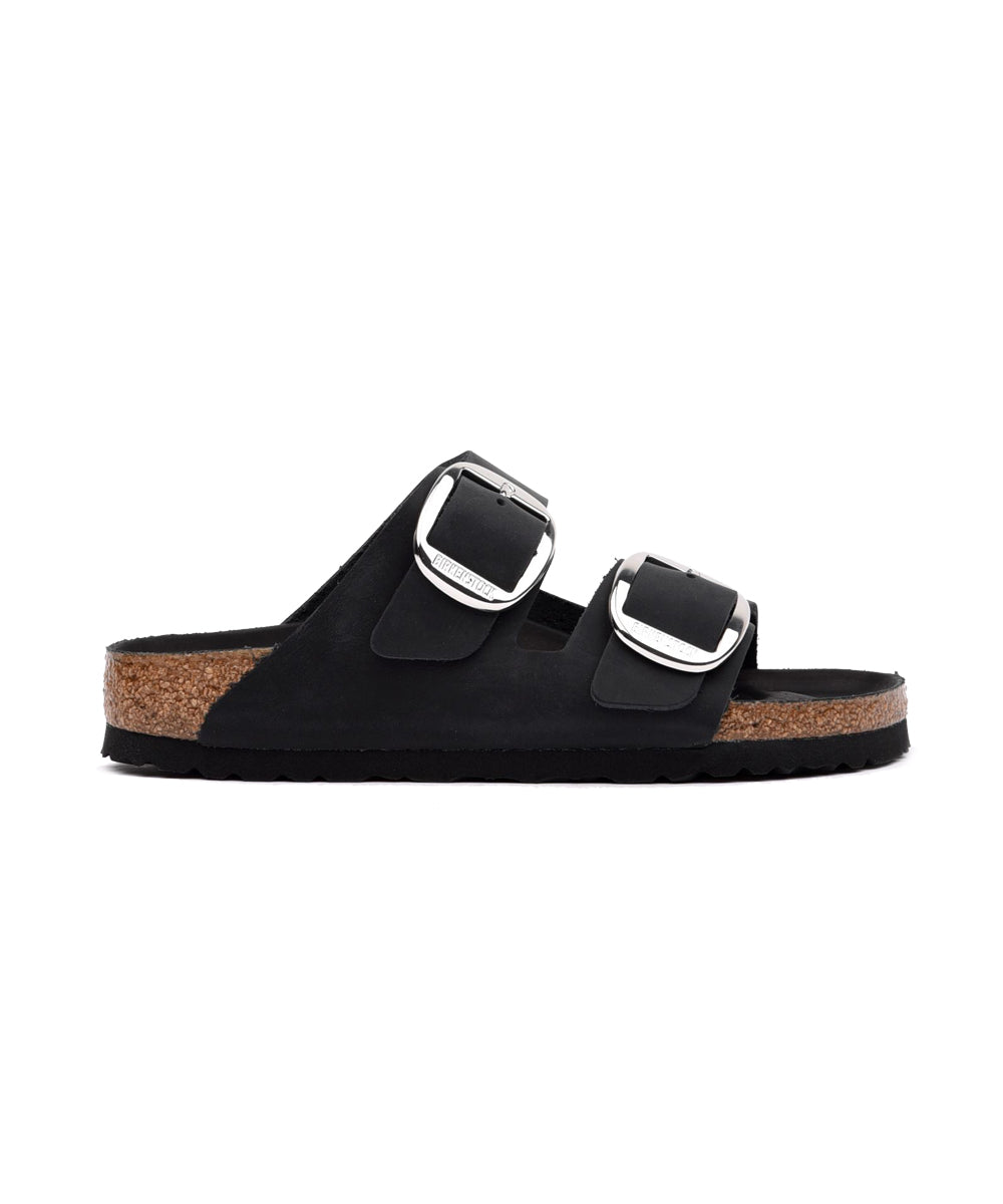 Sandalo Arizona Big Buckle Oiled Leather BIRKENSTOCK Donna - Nero