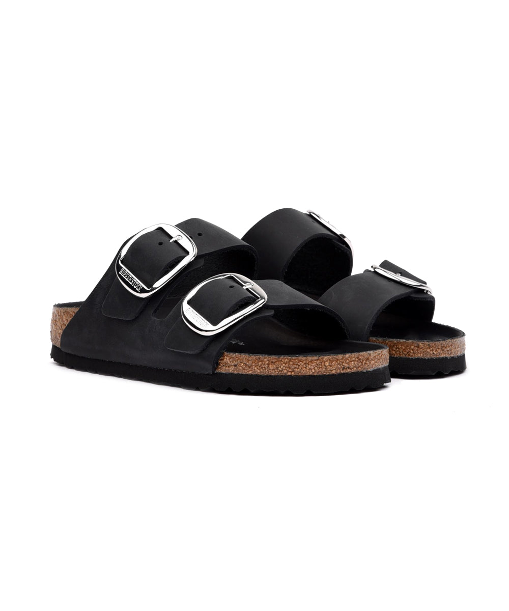 Sandalo Arizona Big Buckle Oiled Leather BIRKENSTOCK Donna - Nero