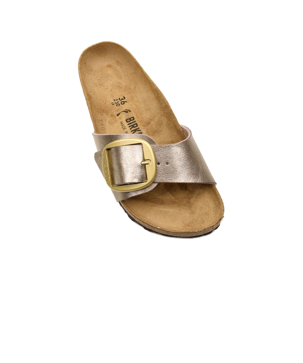 Ciabatta Madrid Big Buckle Birko Flor BIRKENSTOCK Donna - Grigio