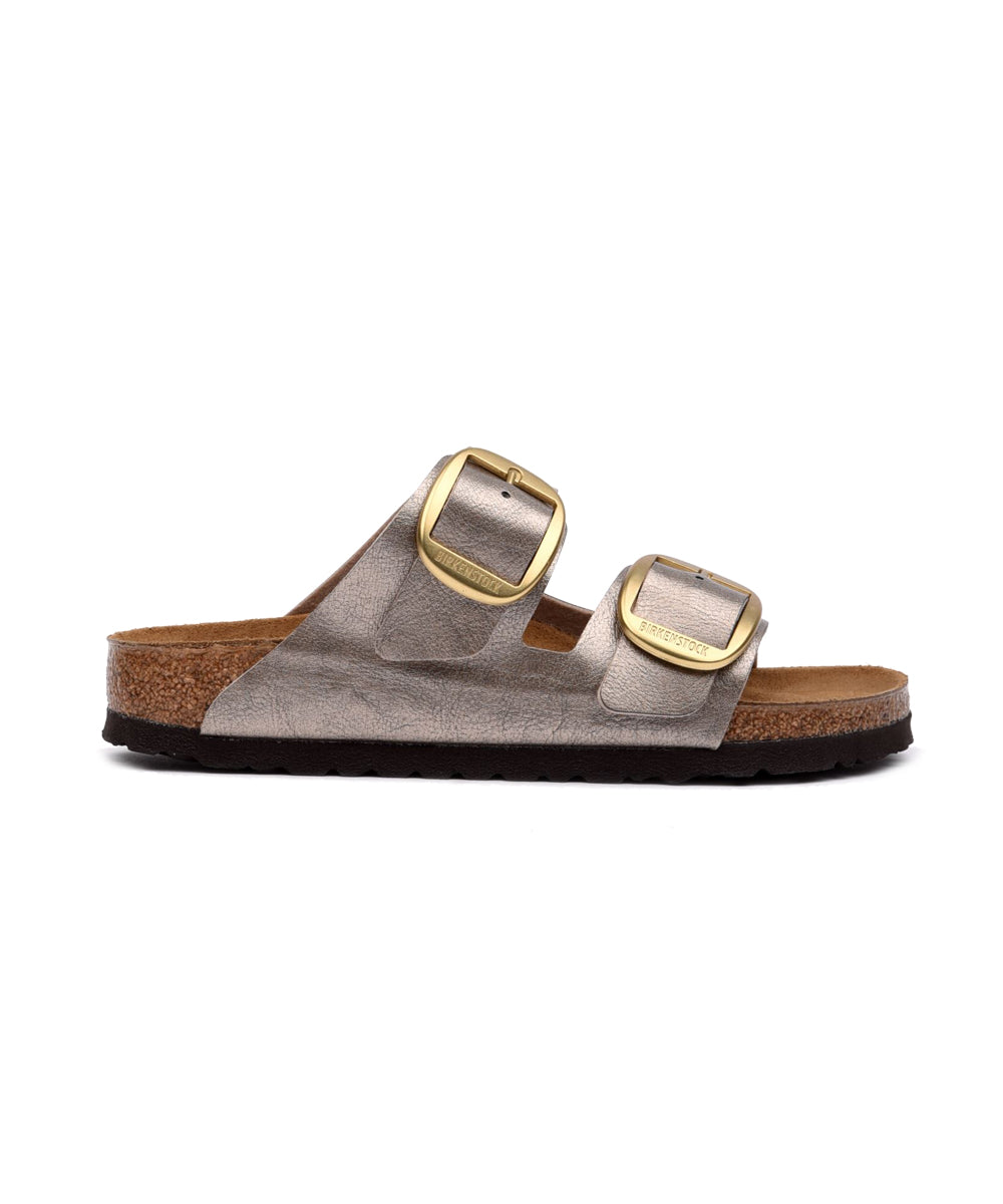 Sandalo Arizona Big Buckle Birko Flor BIRKENSTOCK Donna - Grigio