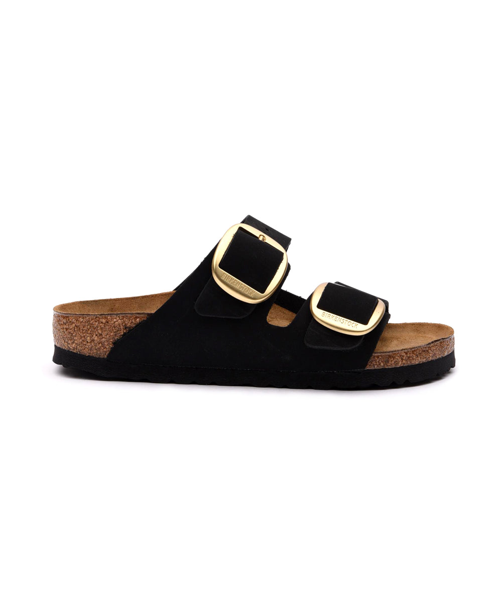Sandalo Arizona Big Buckle Nubuck Leather BIRKENSTOCK Donna - Nero