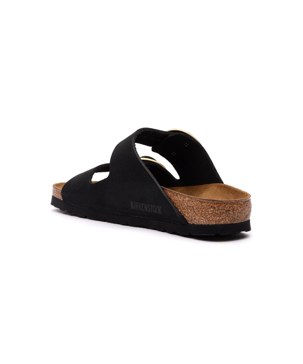 Sandalo Arizona Big Buckle Nubuck Leather BIRKENSTOCK Donna - Nero