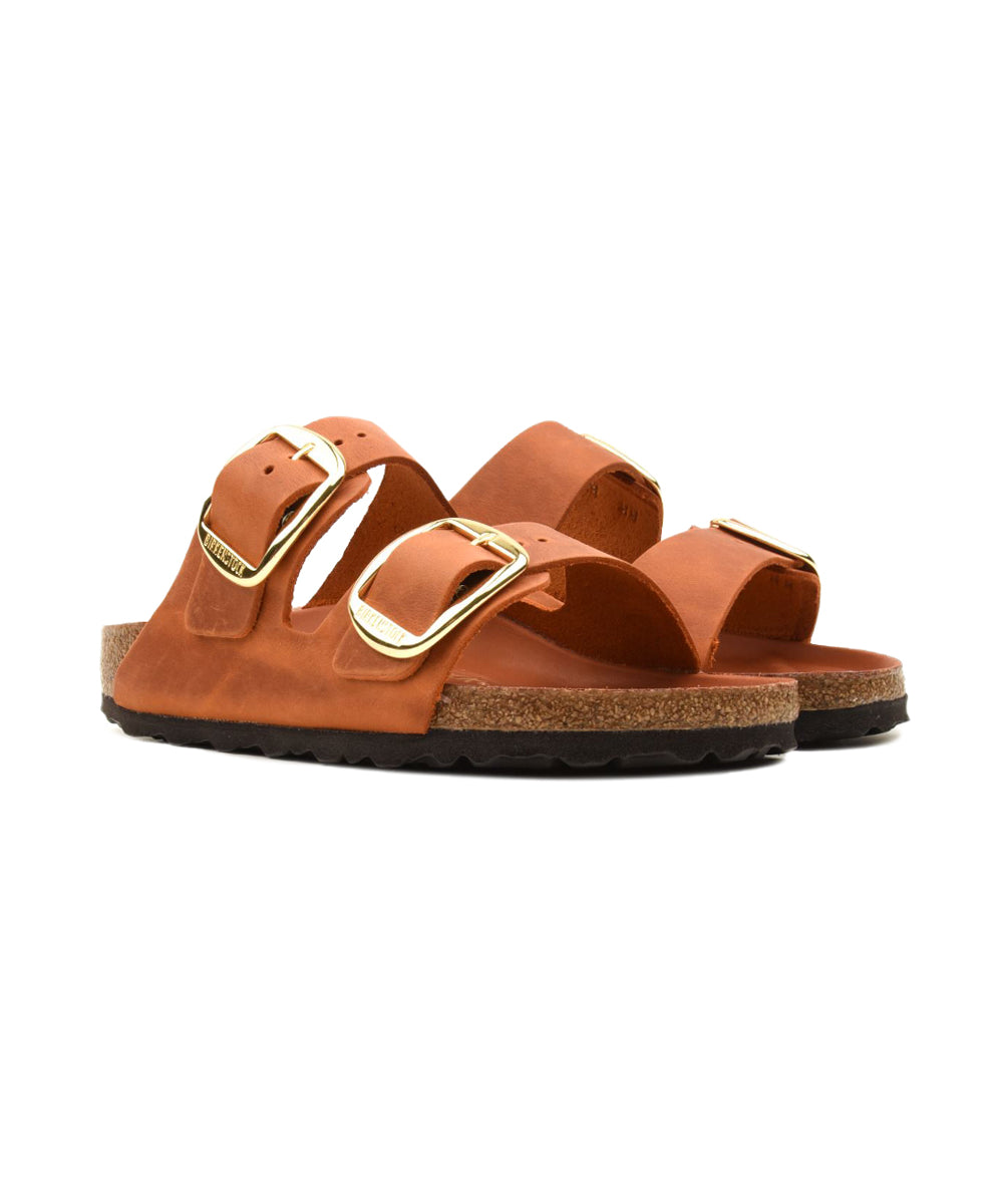 Sandalo Arizona Big Buckle Oiled Leather BIRKENSTOCK Donna - Arancione
