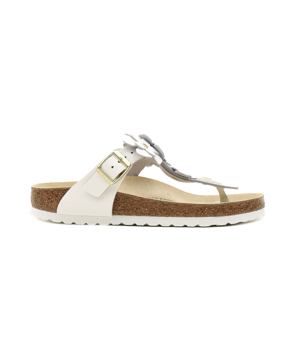 Infradito Gizeh Flowers Natural Leather BIRKENSTOCK Donna - Bianco