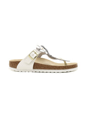 Infradito Gizeh Flowers Natural Leather BIRKENSTOCK Donna - Bianco