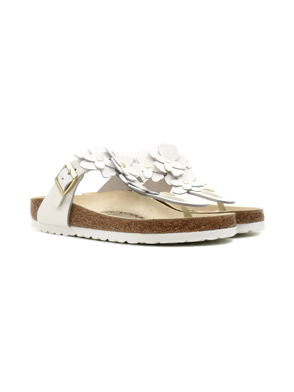 Infradito Gizeh Flowers Natural Leather BIRKENSTOCK Donna - Bianco