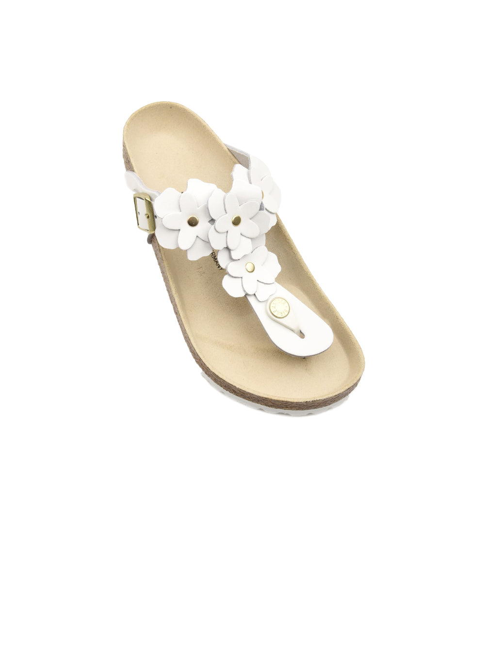 Infradito Gizeh Flowers Natural Leather BIRKENSTOCK Donna - Bianco