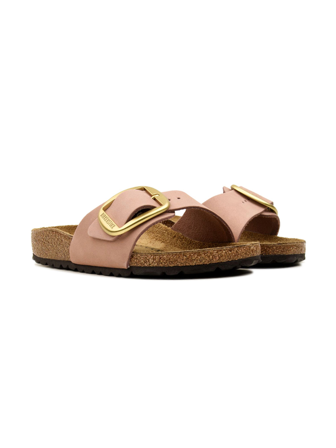 Ciabatta Madrid Big Buckle Nubuck Leather BIRKENSTOCK Donna - Rosa