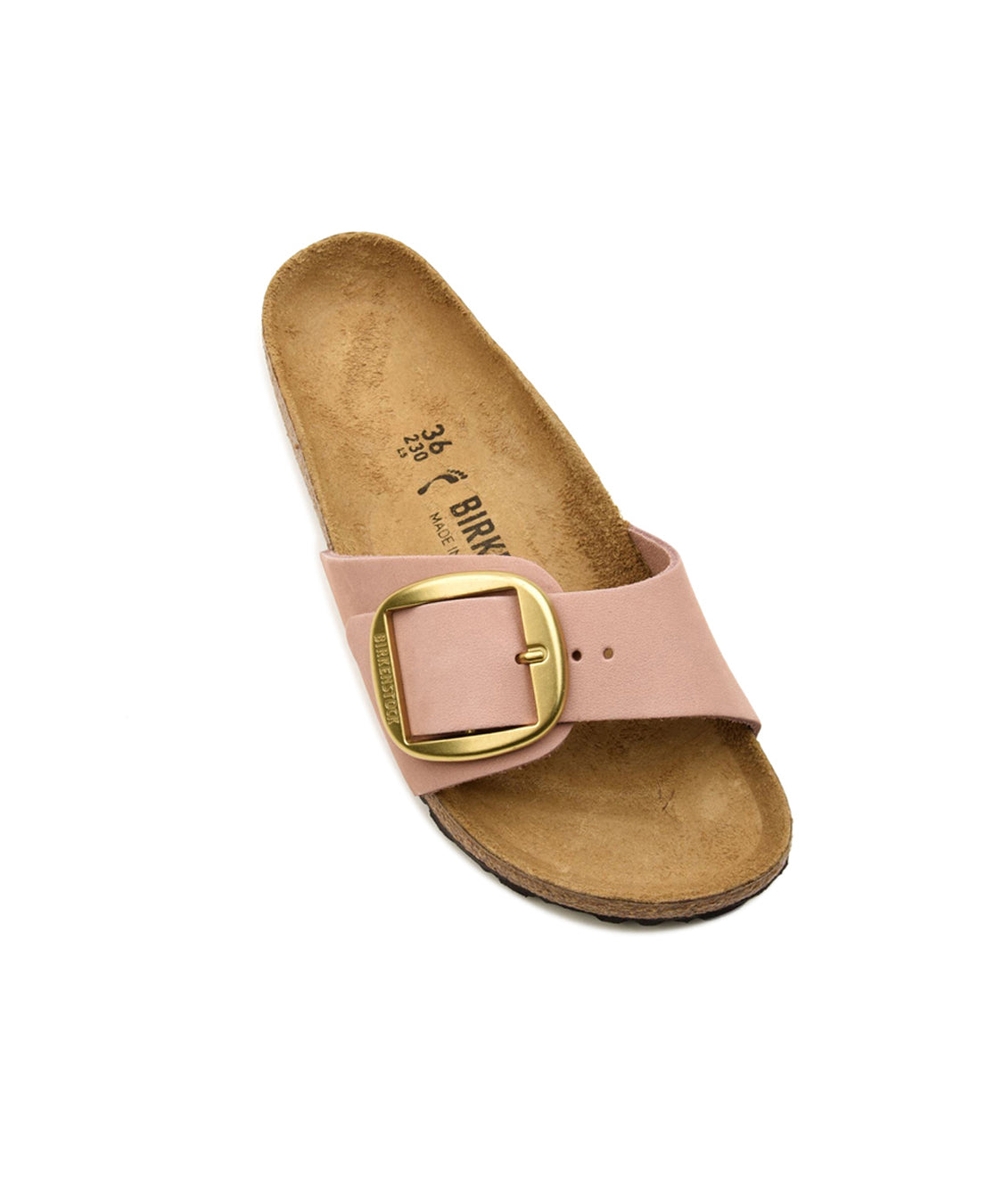 Ciabatta Madrid Big Buckle Nubuck Leather BIRKENSTOCK Donna - Rosa