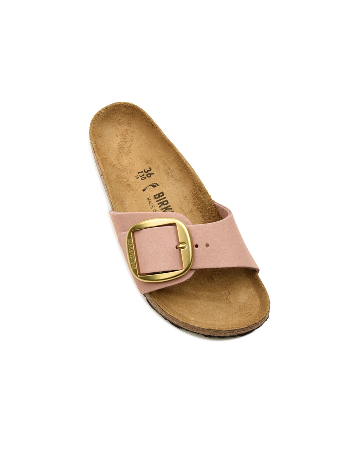 Ciabatta Madrid Big Buckle Nubuck Leather BIRKENSTOCK Donna - Rosa