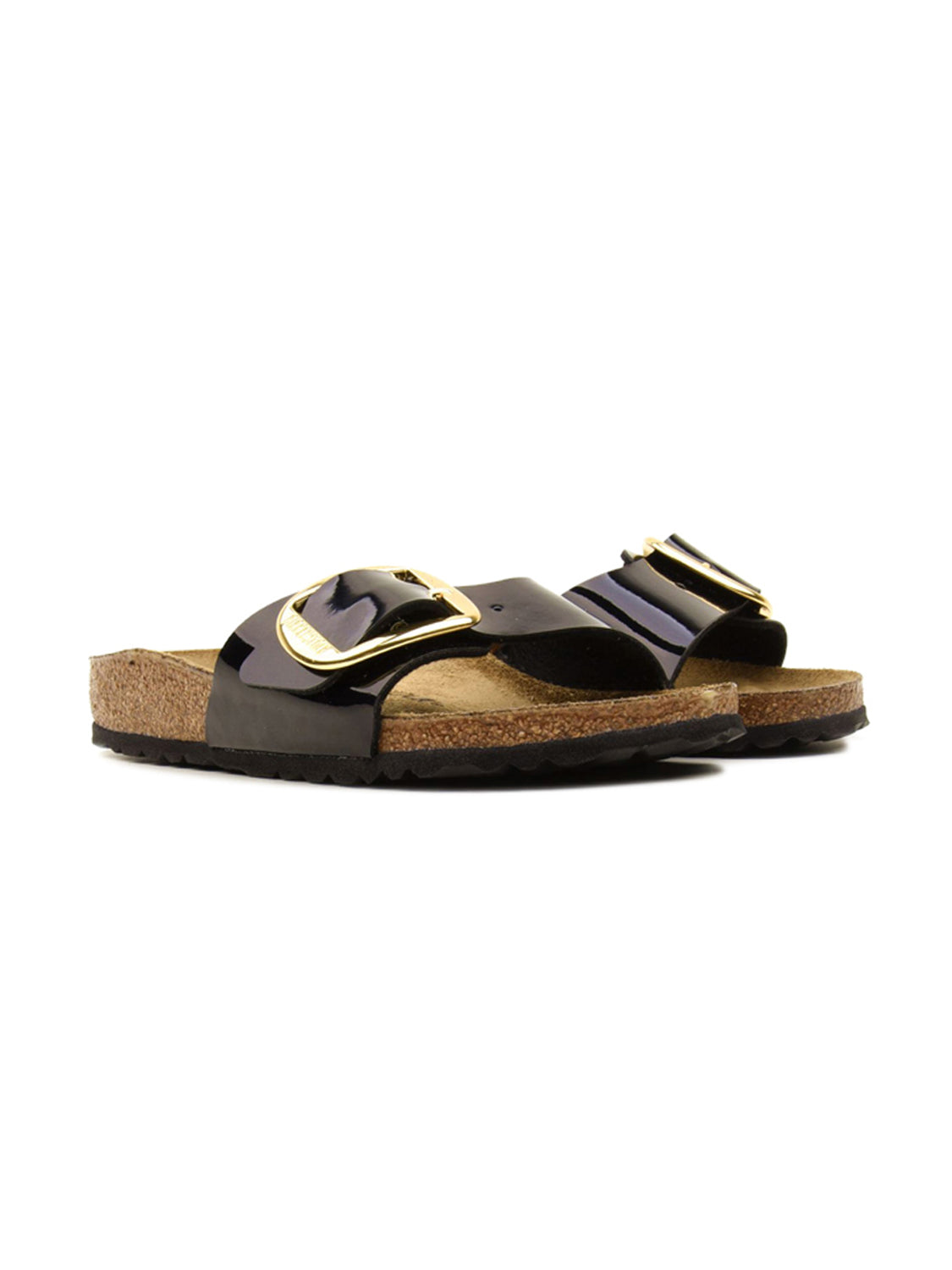 Ciabatta Madrid Big Buckle Birko Flor Patent BIRKENSTOCK Donna - Nero